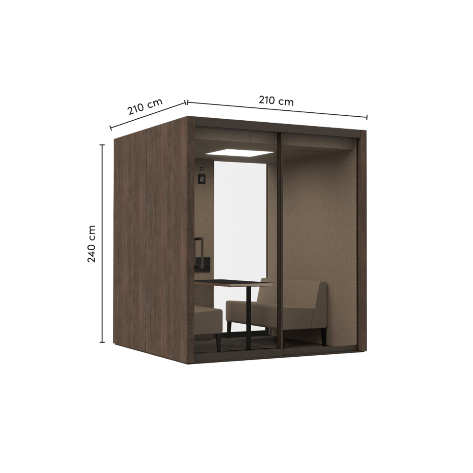 Vetrospace pod M+ with dimensions
