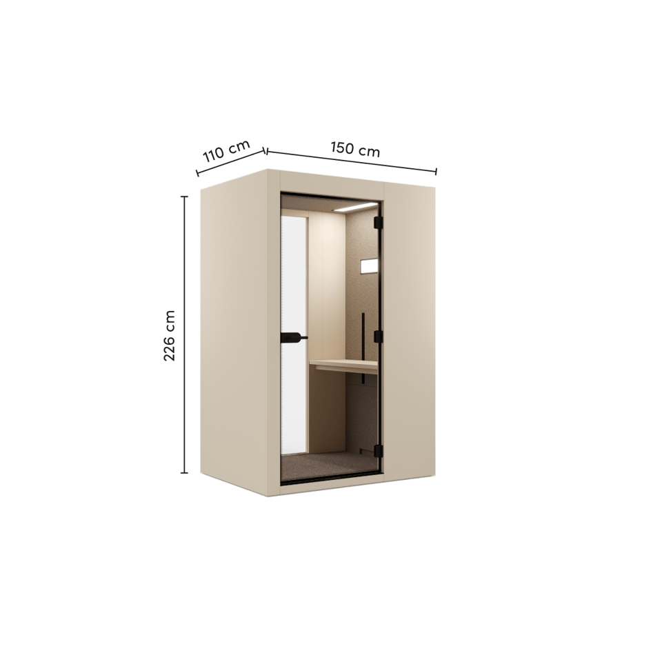 Vetrospace pod XS+ with dimensions